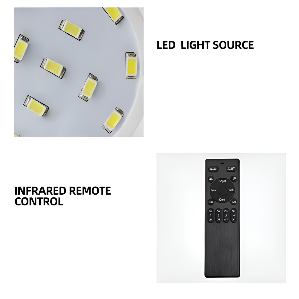 MonoQuad Vägglampa - Metallic Svart Vit Fyrkantig LED Väggbelysning
