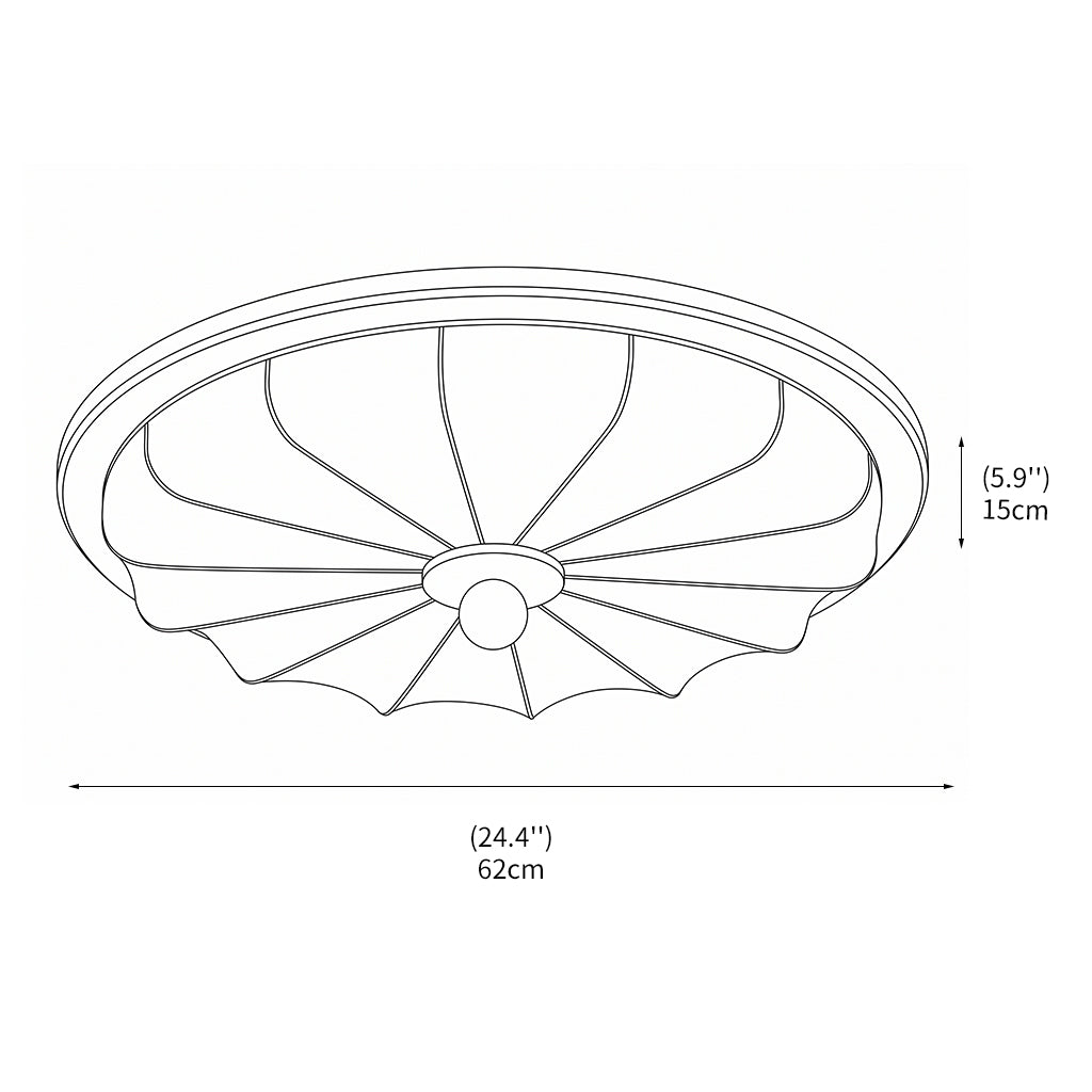 Taklampa i modern nordisk stil med integrerad LED