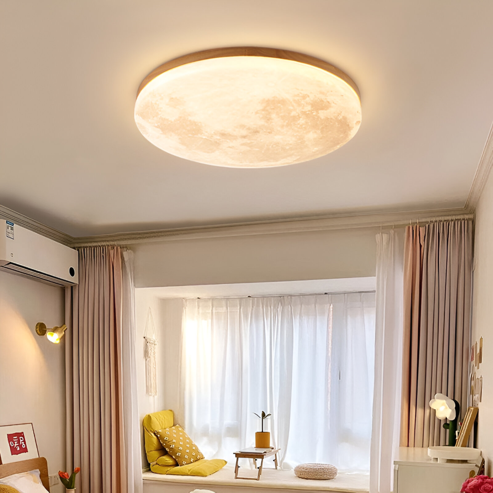 Måne Rund LED Taklampa - PVC Infälld Taklampa