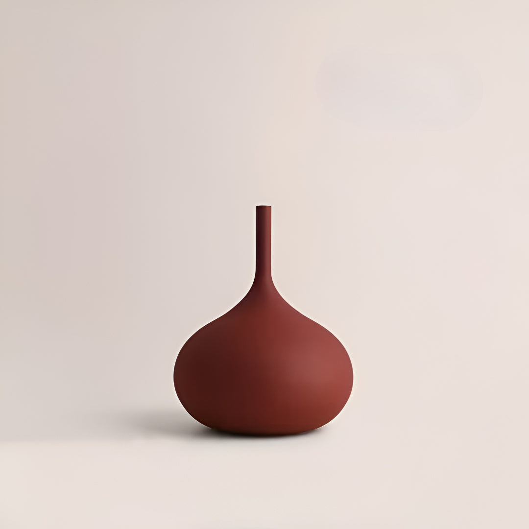 Morandi Stil Handborstad Keramikvas - Elegant Vit Porslinsblommavas För Snygg Dekoration 0