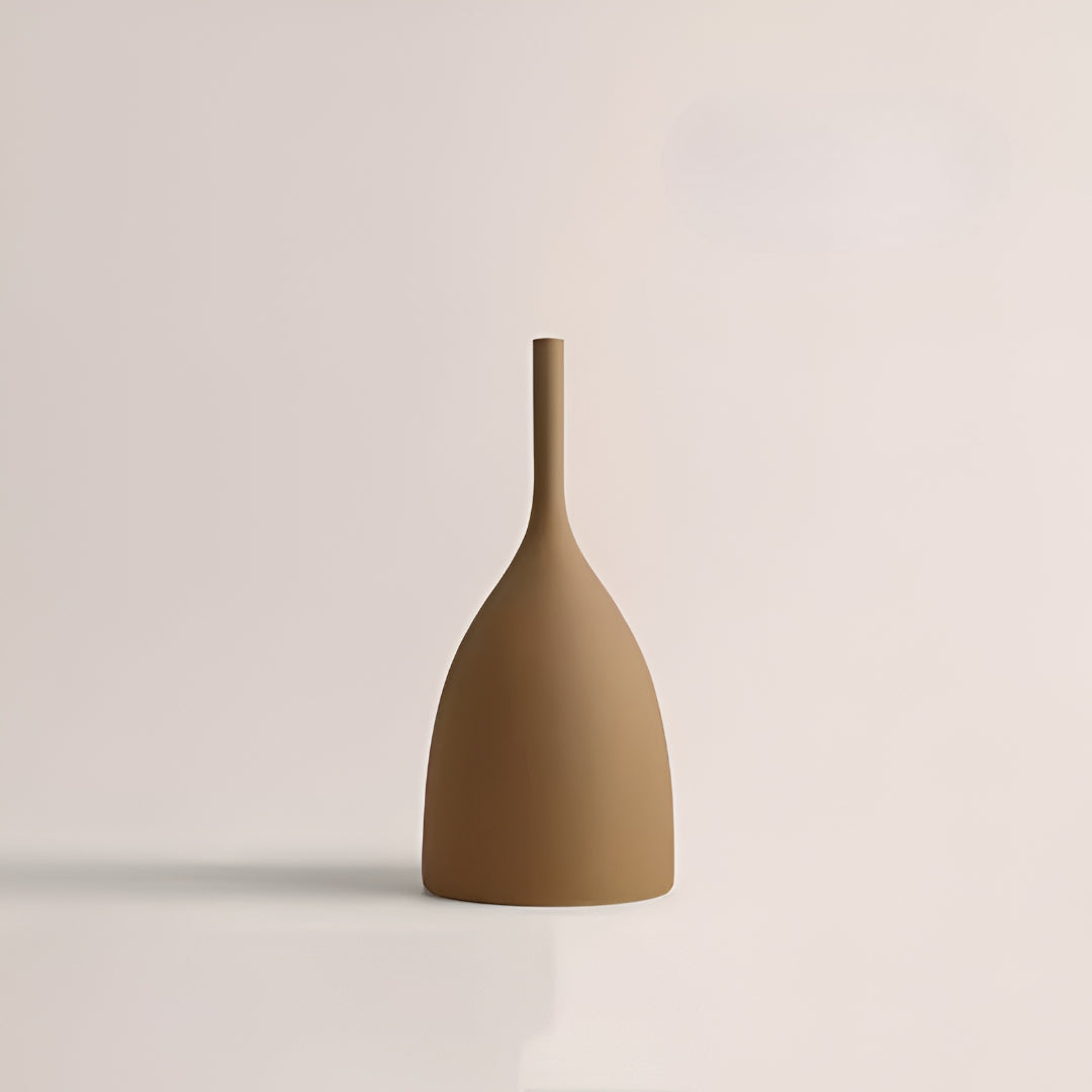 Morandi Stil Handborstad Keramikvas - Elegant Vit Porslinsblommavas För Snygg Dekoration 10