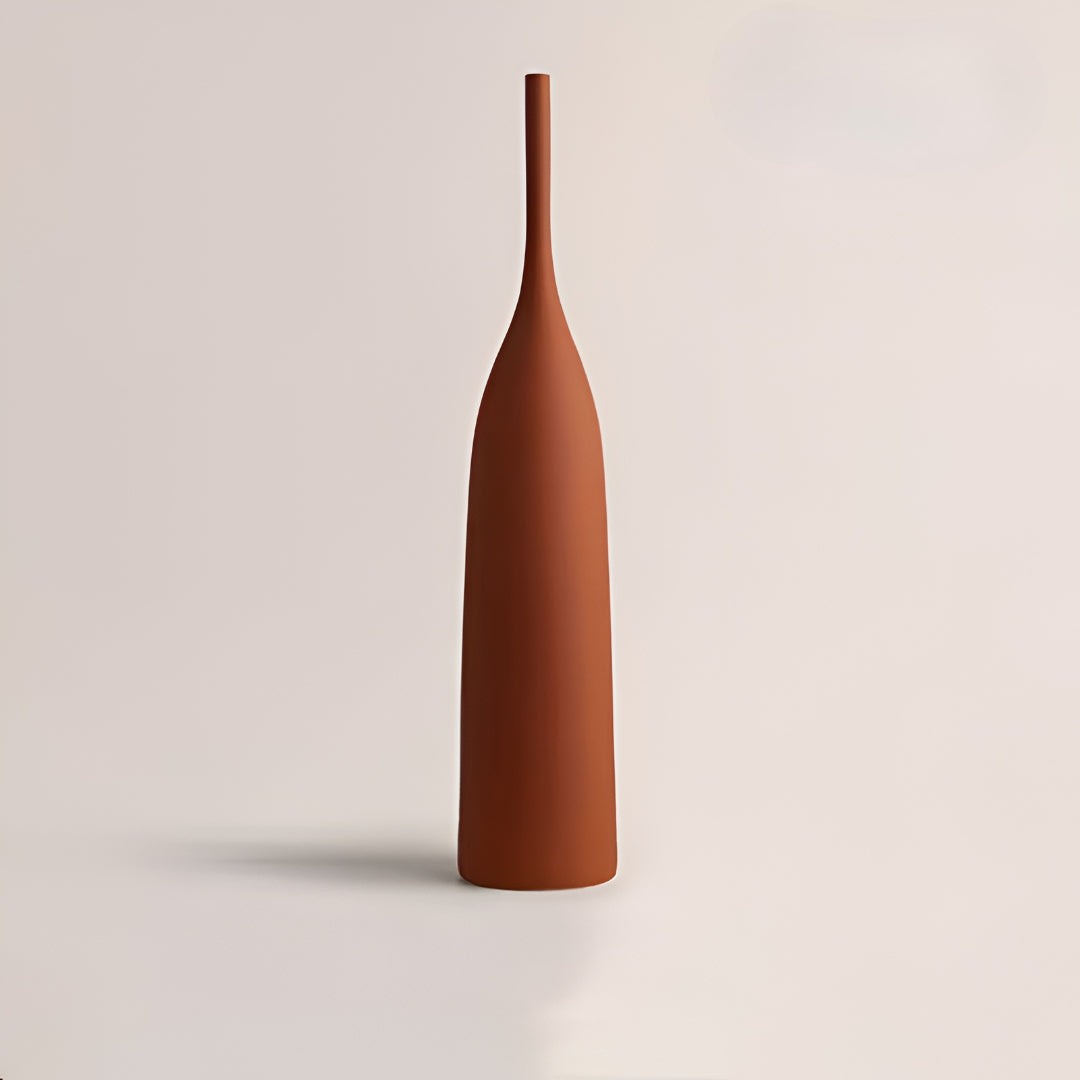Morandi Stil Handborstad Keramikvas - Elegant Vit Porslinsblommavas För Snygg Dekoration 11