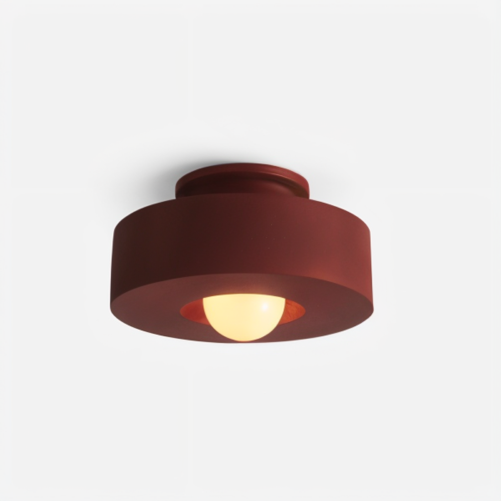 Nordisk Taklampa - LED Rund Lampa tak - Harz Semi Flush Belysning
