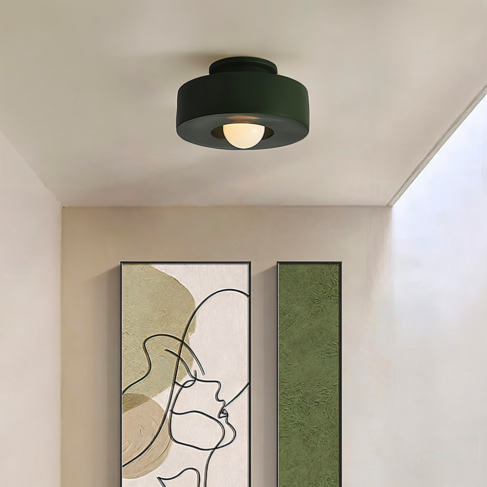 Nordisk Taklampa - LED Rund Lampa tak - Harz Semi Flush Belysning