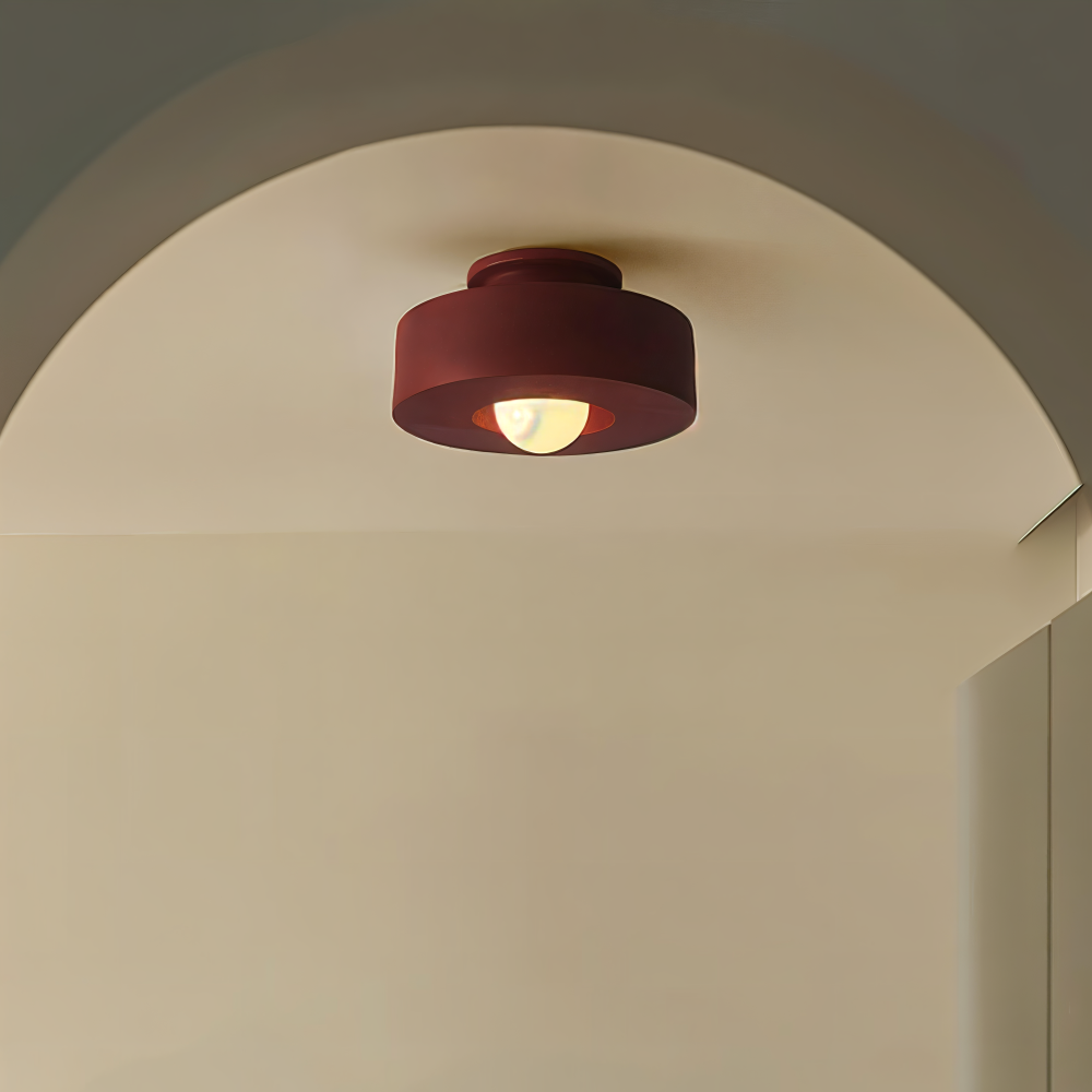 Nordisk Taklampa - LED Rund Lampa tak - Harz Semi Flush Belysning