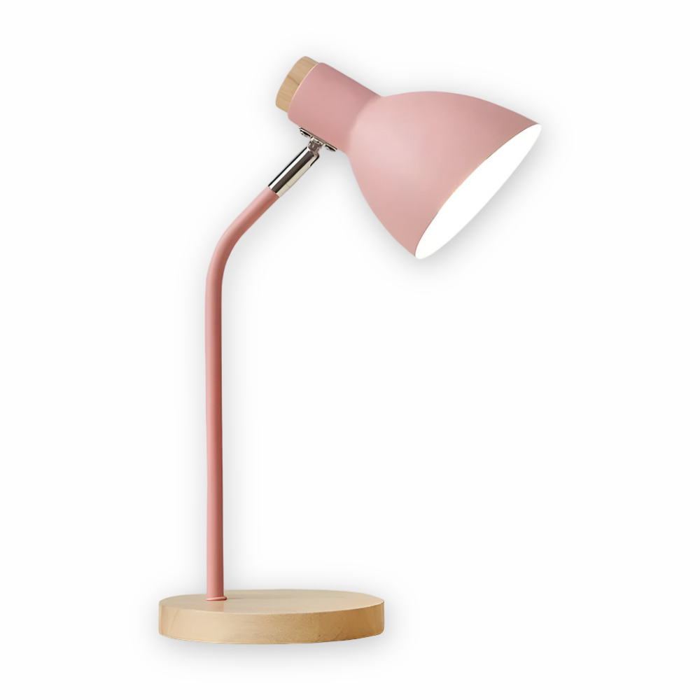 Nordisk Inspirerad Justerbar LED Bordslampa för Inredning – Ögonvänlig Belysning för Läsning och Vardagsrum