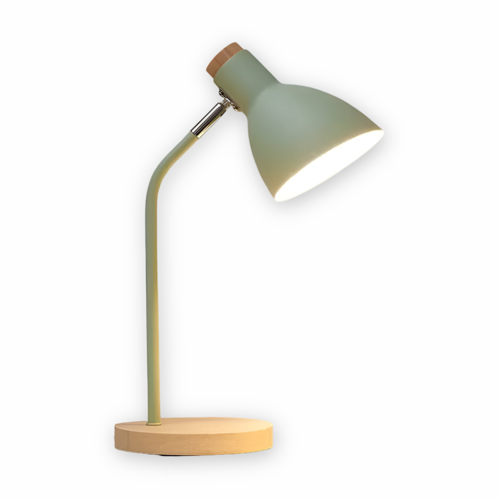 Nordisk Inspirerad Justerbar LED Bordslampa för Inredning – Ögonvänlig Belysning för Läsning och Vardagsrum
