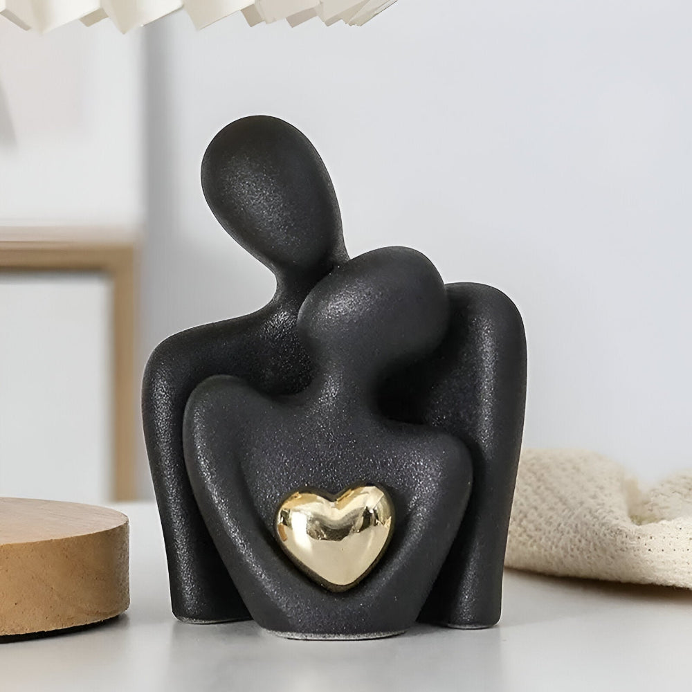 Nordisk Minimalistisk Par Figur - Abstrakt Ornament för Heminredning