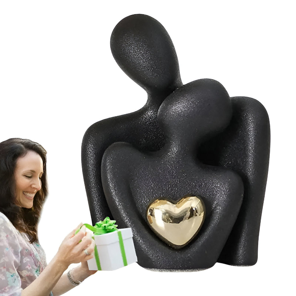 Nordisk Minimalistisk Par Figur - Abstrakt Ornament för Heminredning