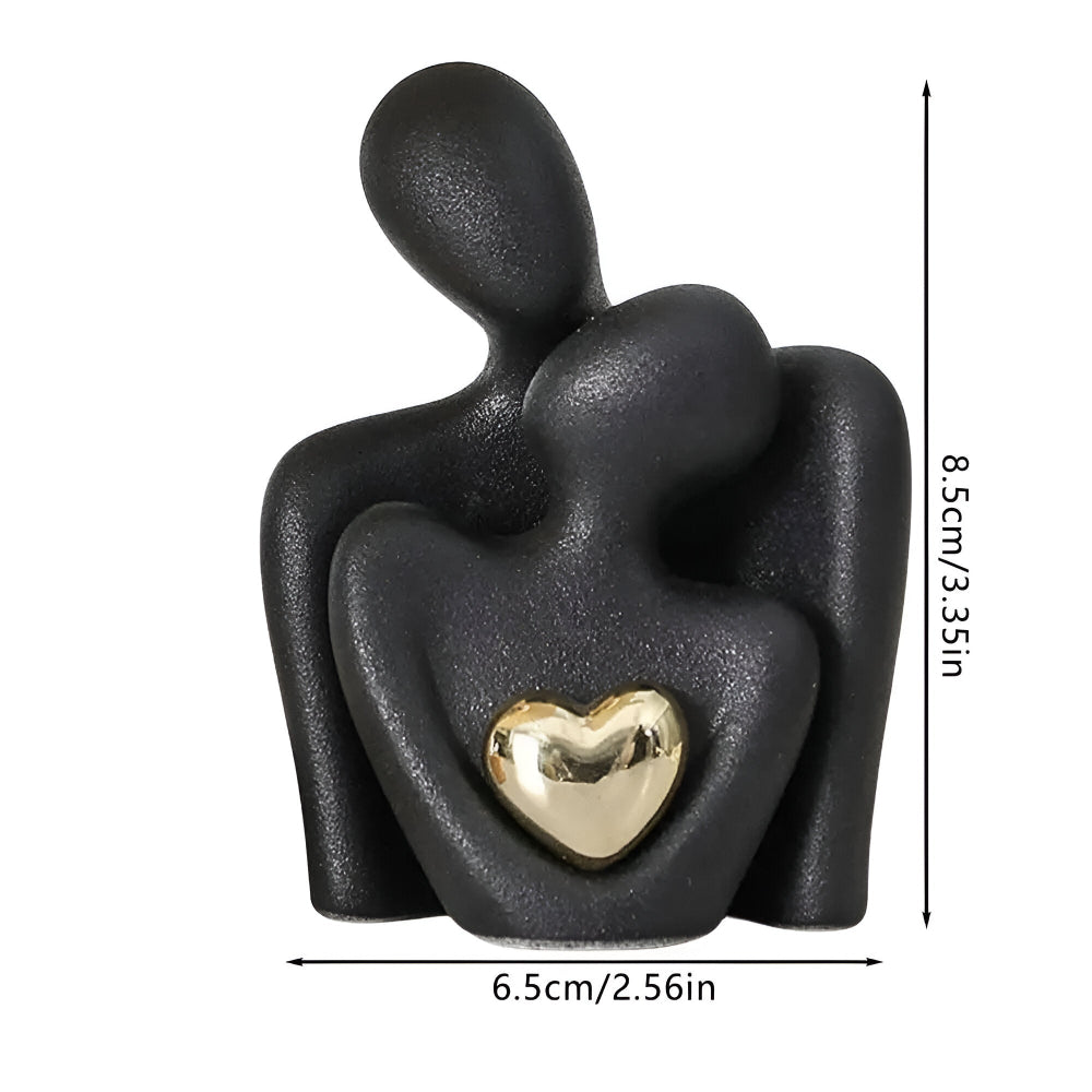 Nordisk Minimalistisk Par Figur - Abstrakt Ornament för Heminredning