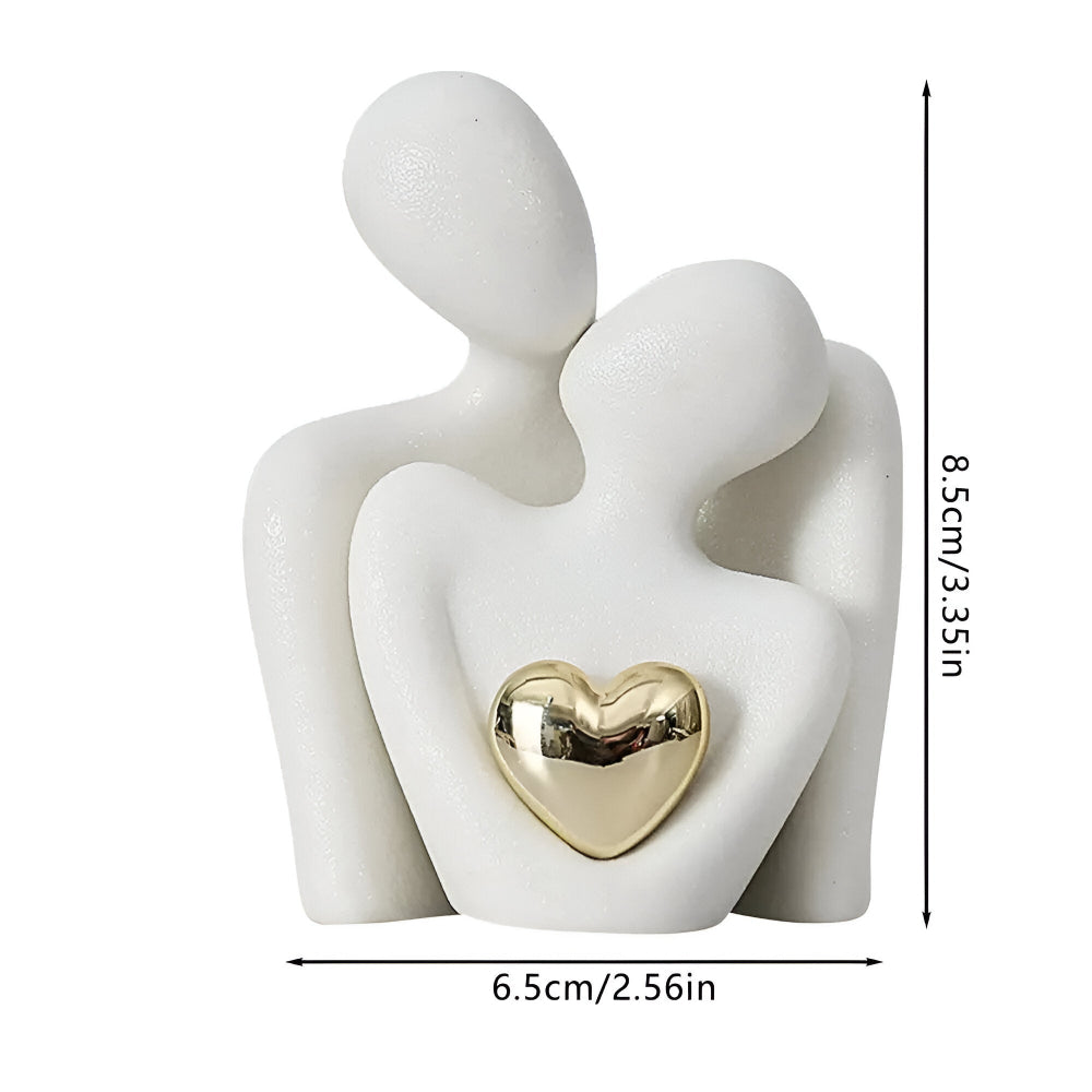 Nordisk Minimalistisk Par Figur - Abstrakt Ornament för Heminredning