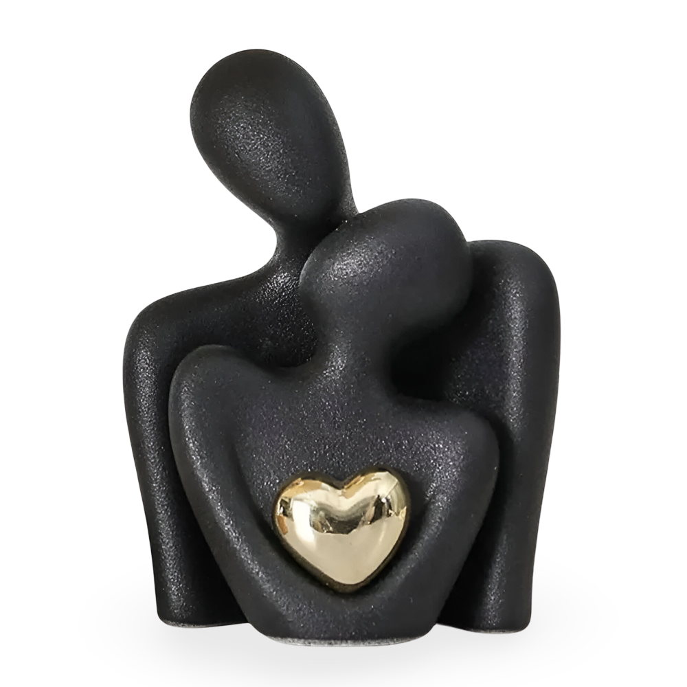 Nordisk Minimalistisk Par Figur - Abstrakt Ornament för Heminredning