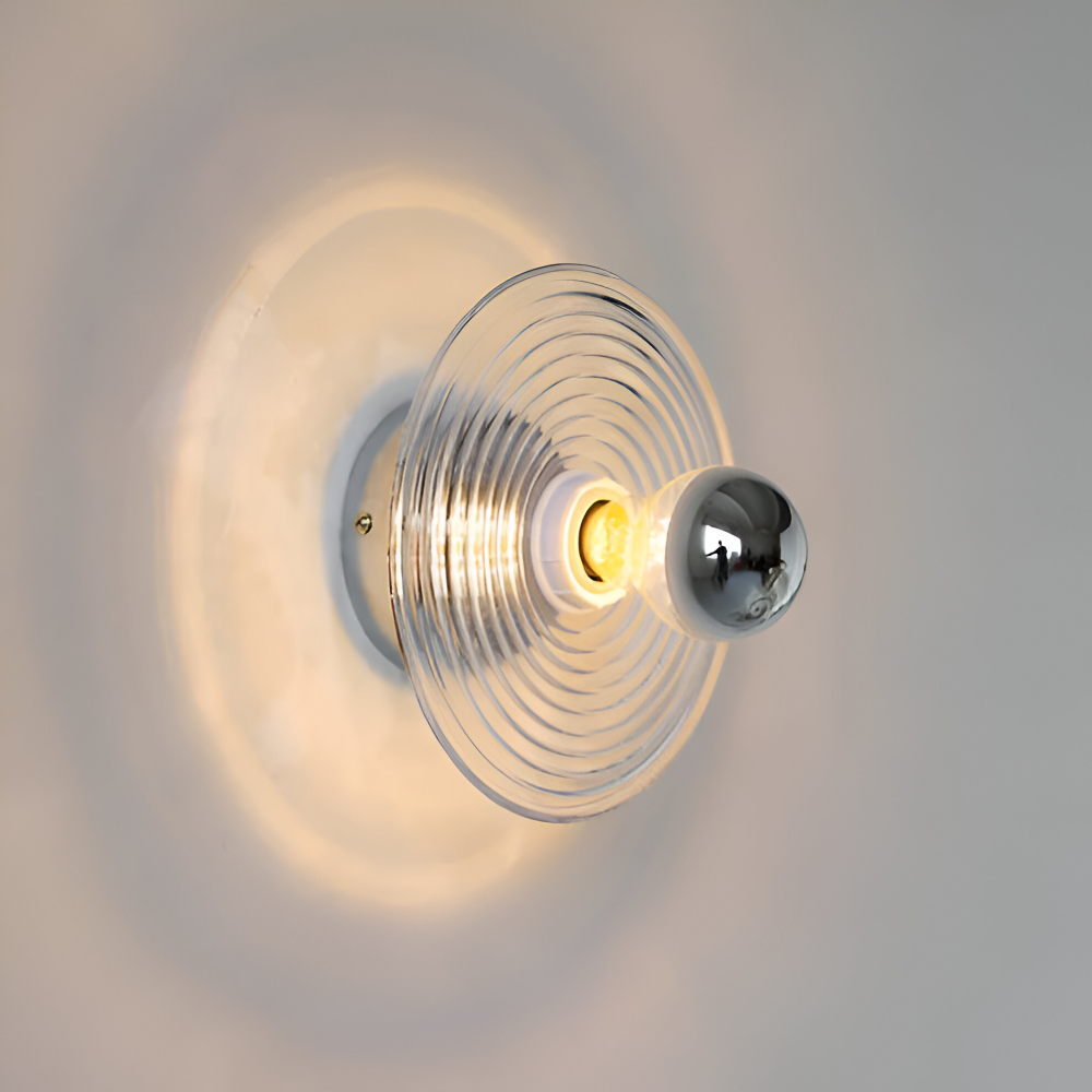 Nordic Ripple - Nordisk Vågljus Vägglampa - Rund Vatteneffekt Vågljus