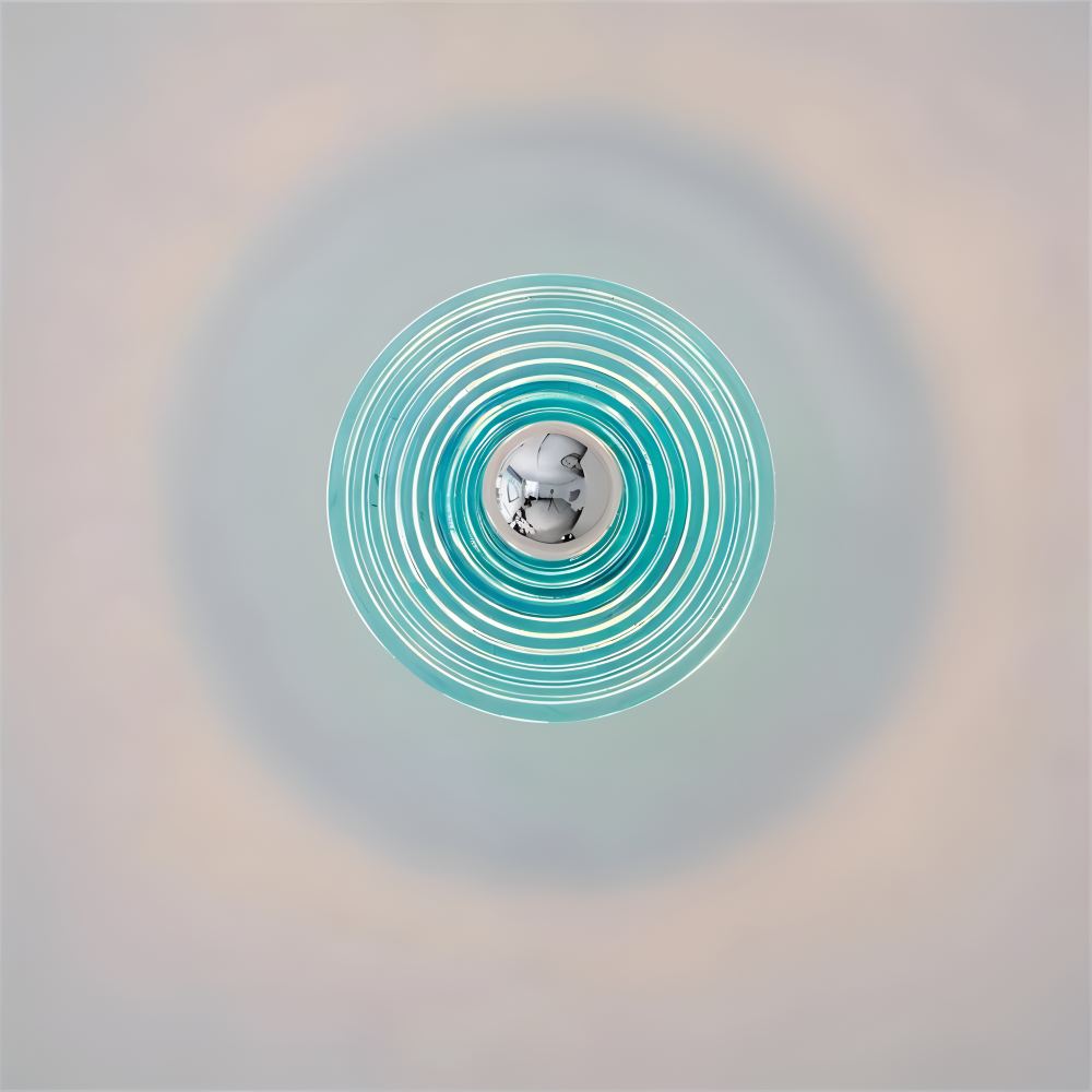 Nordic Ripple - Nordisk Vågljus Vägglampa - Rund Vatteneffekt Vågljus