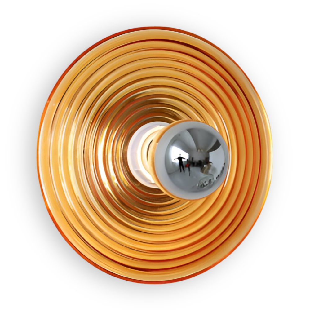 Nordic Ripple - Nordisk Vågljus Vägglampa - Rund Vatteneffekt Vågljus