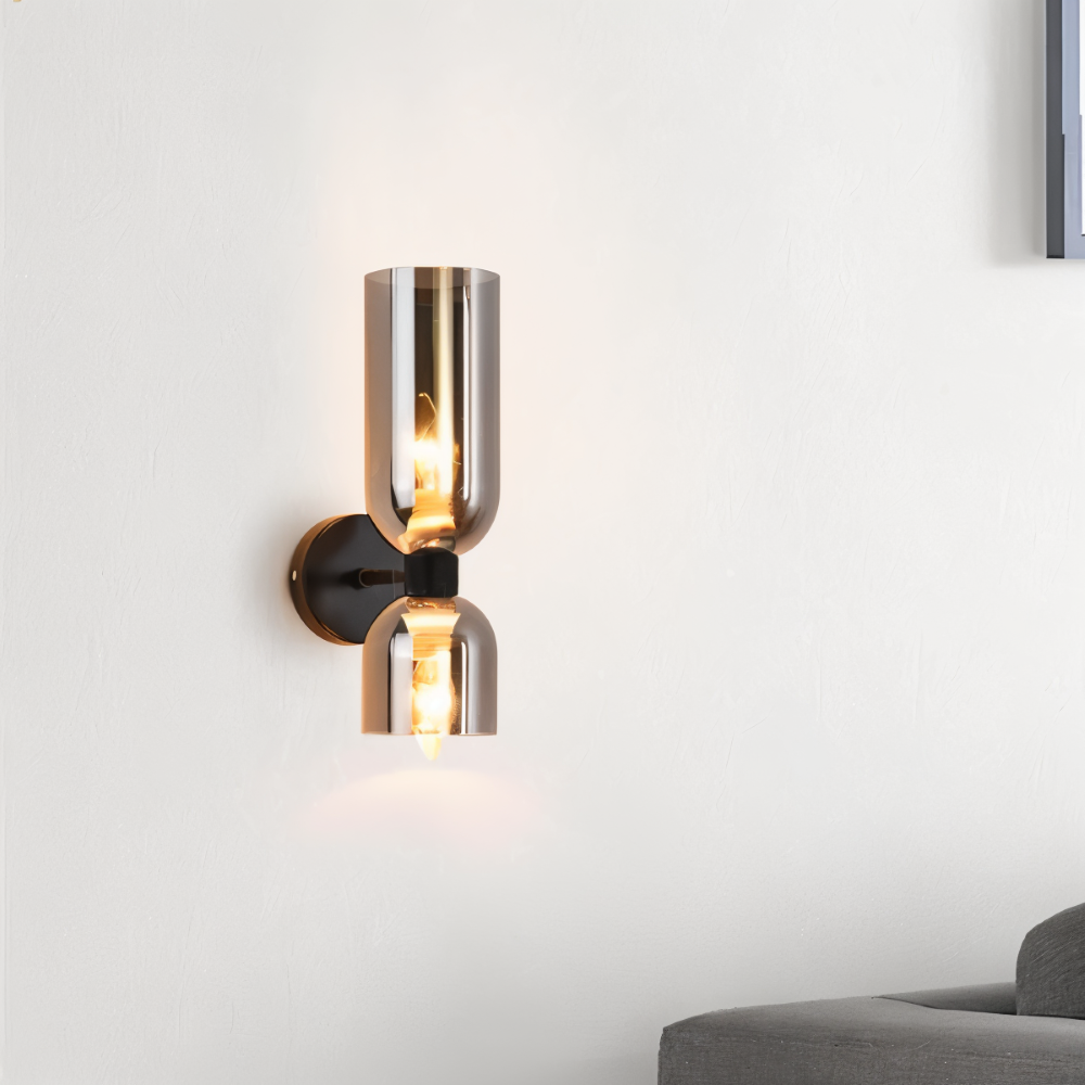 Nordic Updown Vägglampa - Glas Vägglampa - Hall Vägglampa Design - Moderna Vägglampor LED