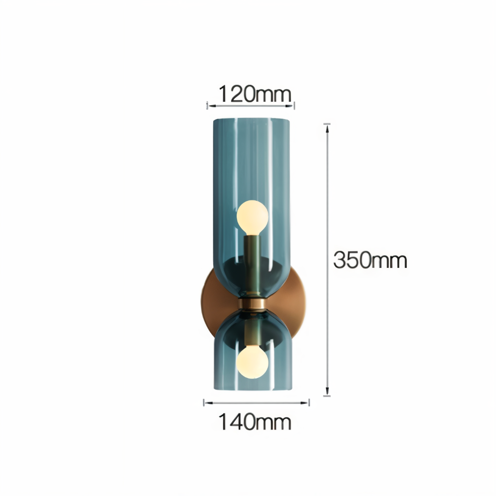 Nordic Updown Vägglampa - Glas Vägglampa - Hall Vägglampa Design - Moderna Vägglampor LED