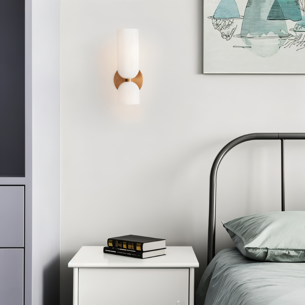 Nordic Updown Vägglampa - Glas Vägglampa - Hall Vägglampa Design - Moderna Vägglampor LED
