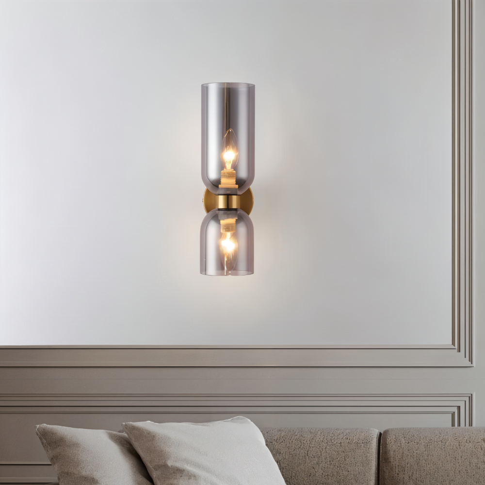 Nordic Updown Vägglampa - Glas Vägglampa - Hall Vägglampa Design - Moderna Vägglampor LED