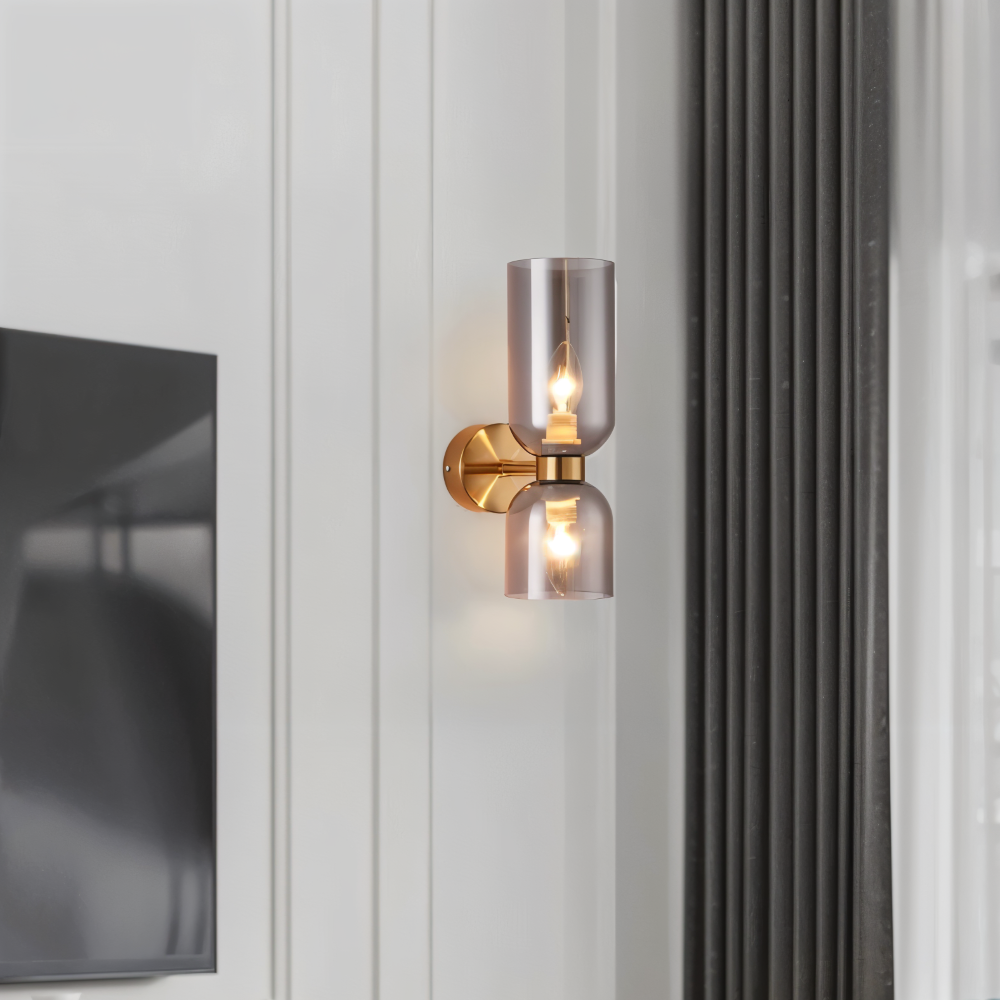 Nordic Updown Vägglampa - Glas Vägglampa - Hall Vägglampa Design - Moderna Vägglampor LED