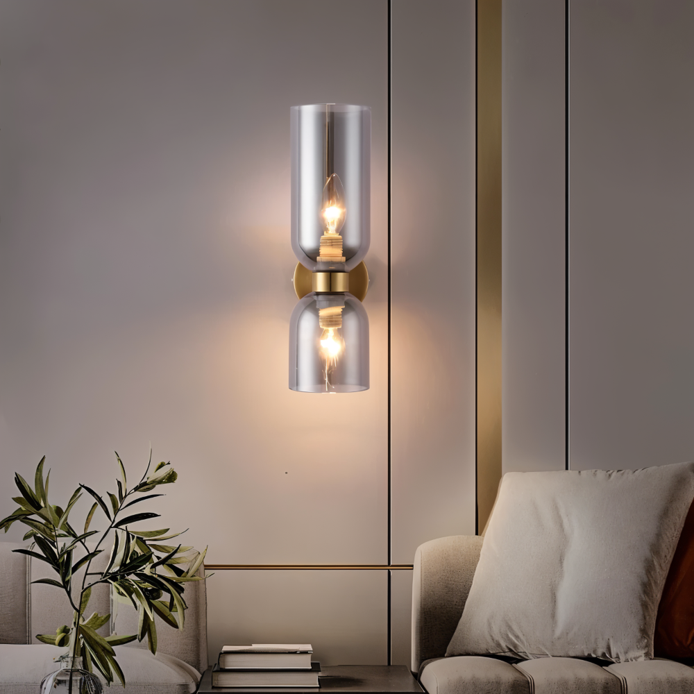 Nordic Updown Vägglampa - Glas Vägglampa - Hall Vägglampa Design - Moderna Vägglampor LED