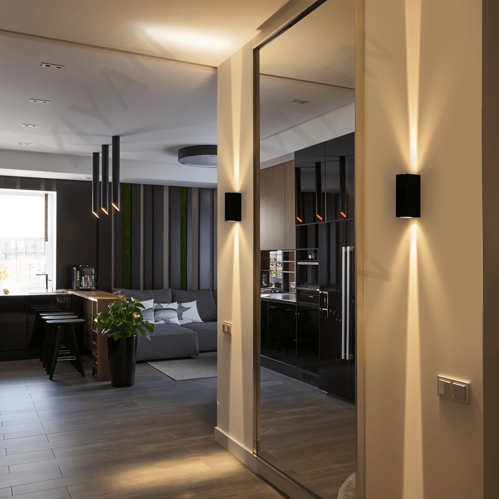 Vattentäta Vägglampor för Utomhus- och Inomhusbruk - Modern LED-Vägglampa