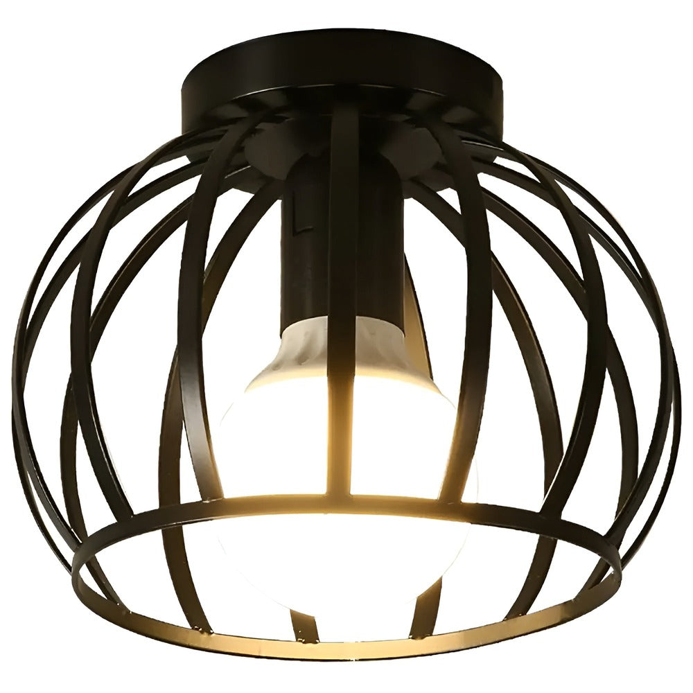 AisleShine Taklampa - Geometrisk Lampa i Svart Järn