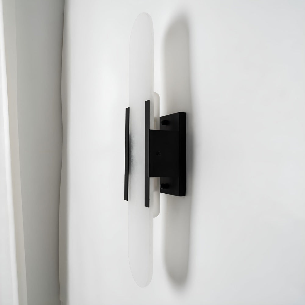 Vägglampa i Alabaster - Modern Vägglampa i Koppar - LED-Vägglampa
