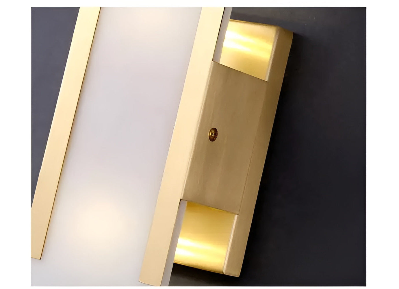 Vägglampa i Alabaster - Modern Vägglampa i Koppar - LED-Vägglampa