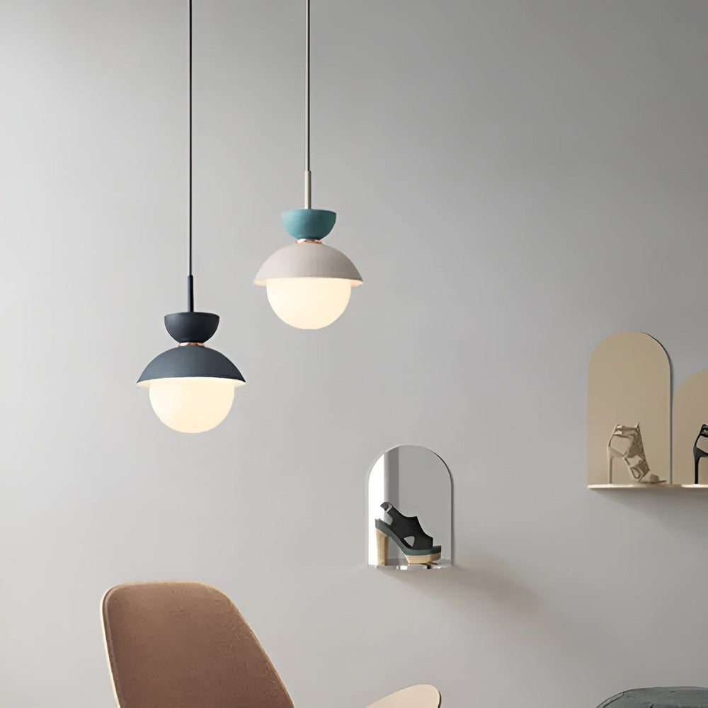 AluGlobe - Modern Macaron Taklampa i Aluminium