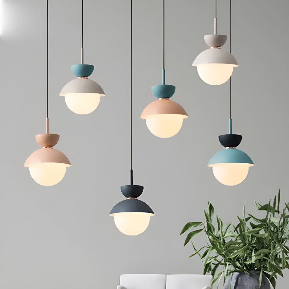 AluGlobe - Modern Macaron Taklampa i Aluminium