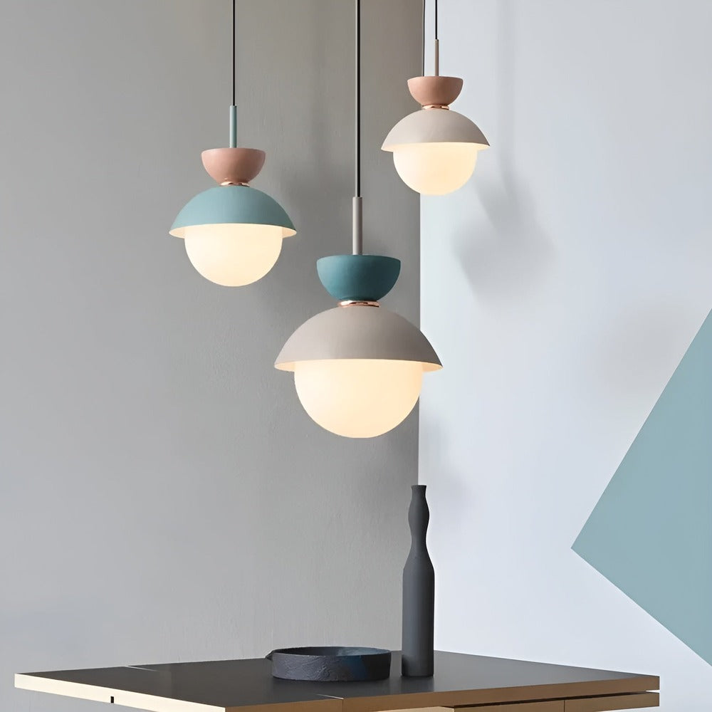 AluGlobe - Modern Macaron Taklampa i Aluminium