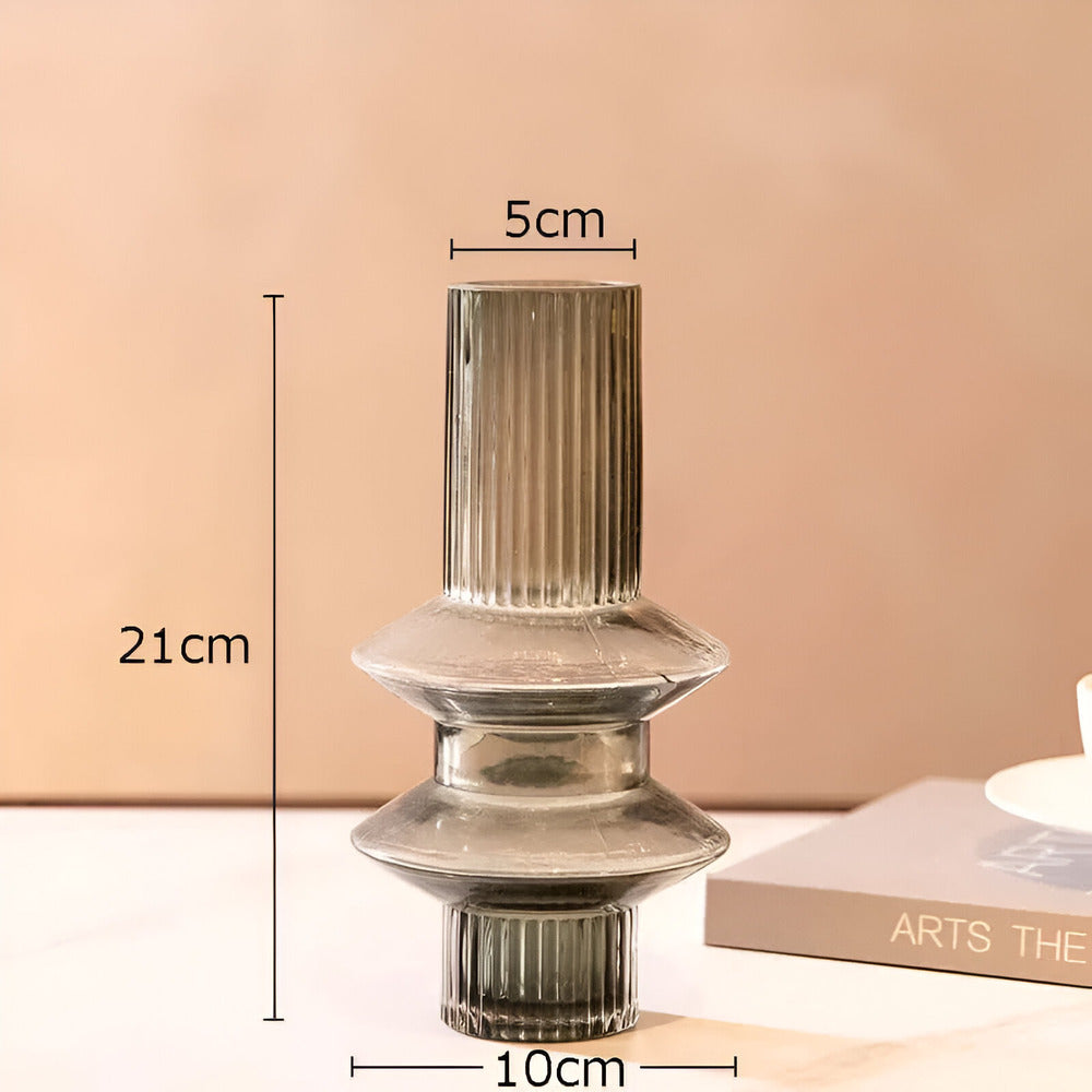 Elegant Amberglas-Vas - Ett samtida dekorationsstycke för stiliga hem