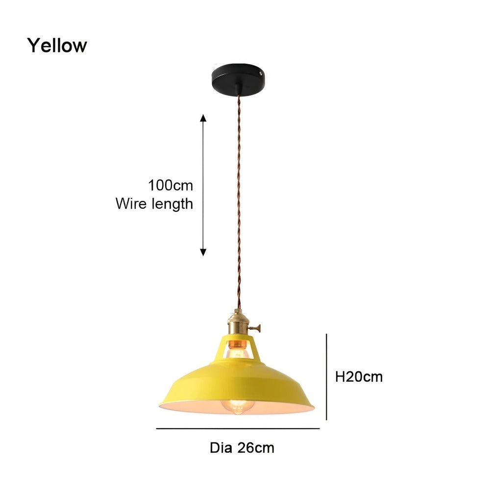 BarnFlare Taklampor - Färgglad Industriell LED Macaron Hängande Lampa