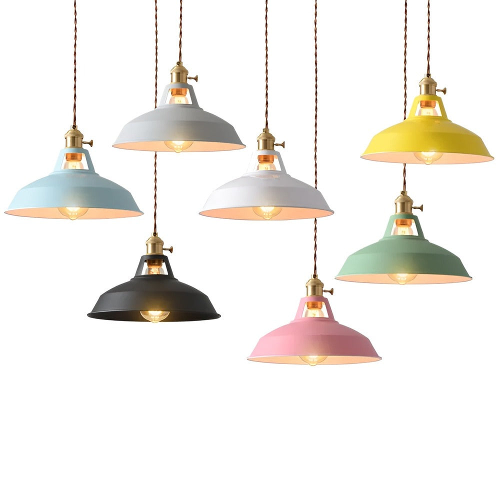 BarnFlare Taklampor - Färgglad Industriell LED Macaron Hängande Lampa