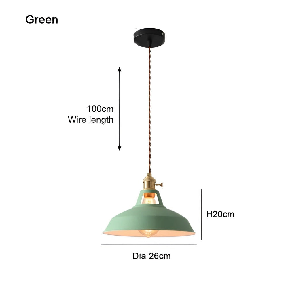 BarnFlare Taklampor - Färgglad Industriell LED Macaron Hängande Lampa