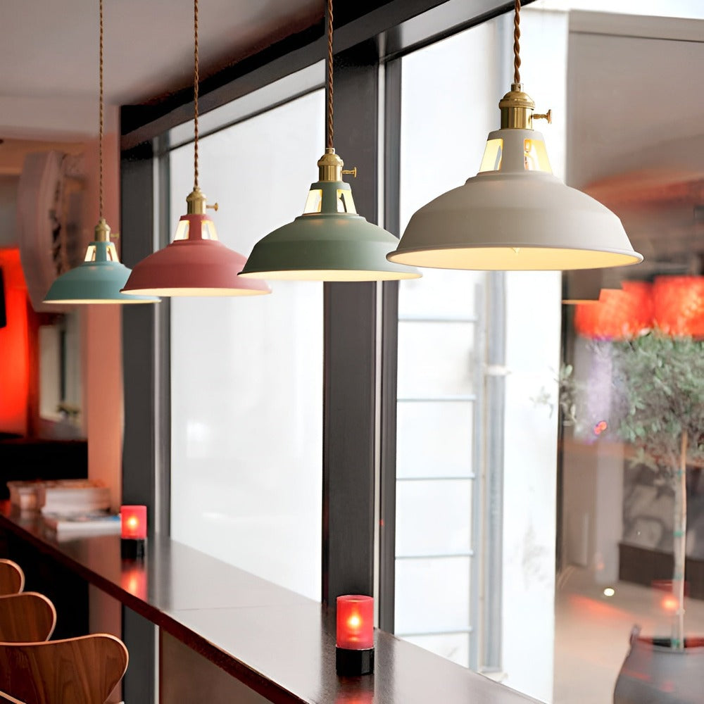 BarnFlare Taklampor - Färgglad Industriell LED Macaron Hängande Lampa