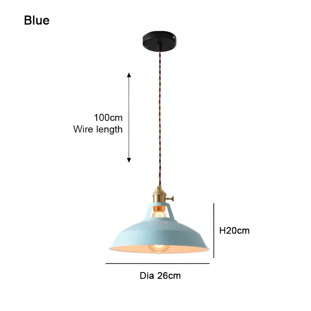 BarnFlare Taklampor - Färgglad Industriell LED Macaron Hängande Lampa