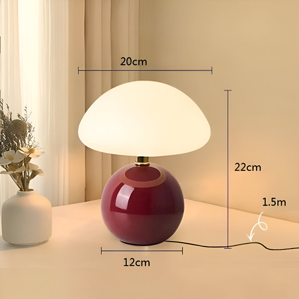 Elegant Bauhaus Inspirerad Svamplampa med 3 Färger LED Bordslampa för Modernt Ambiente