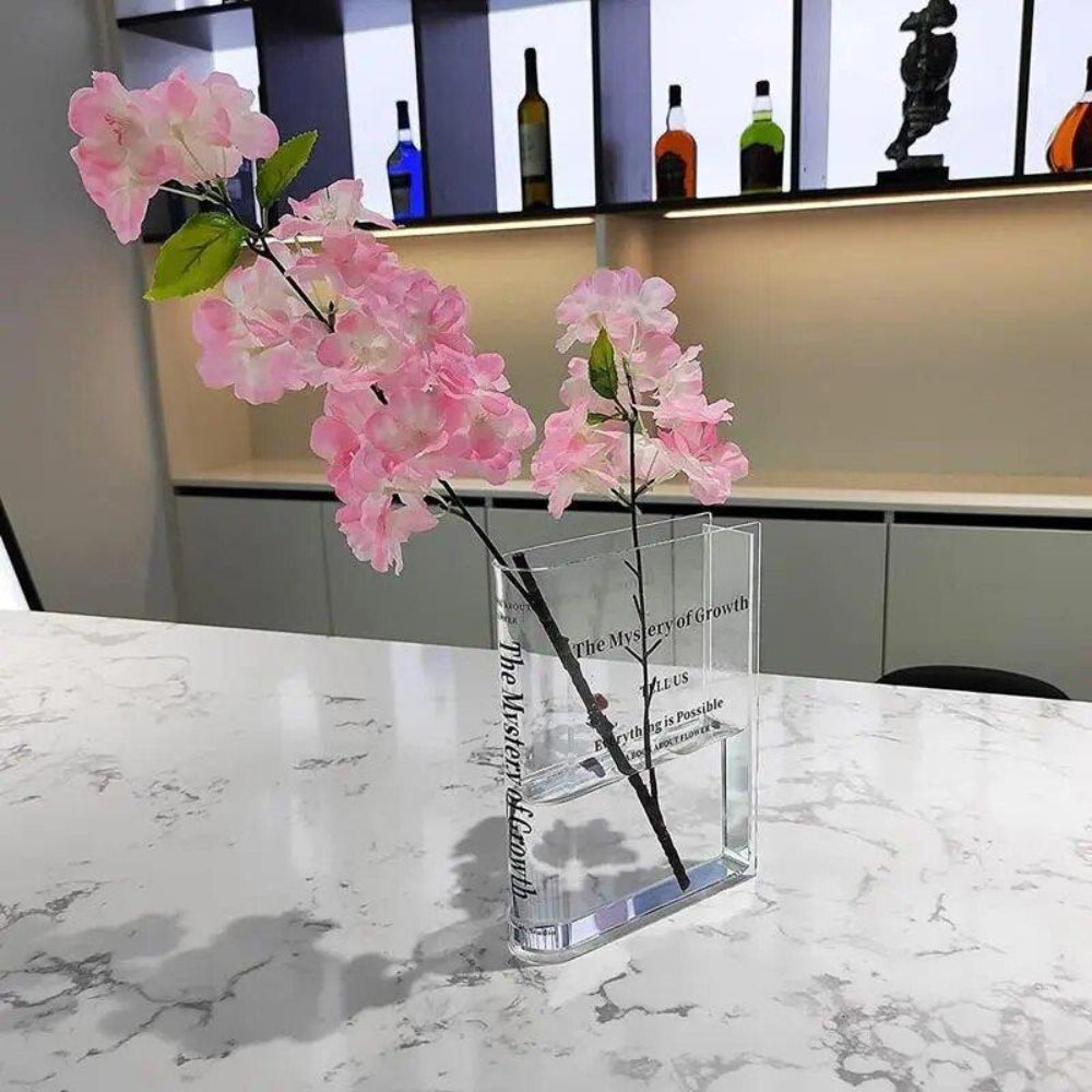 Modern Transparent Vasen för eleganta blomsterarrangemang och stilfull inredning