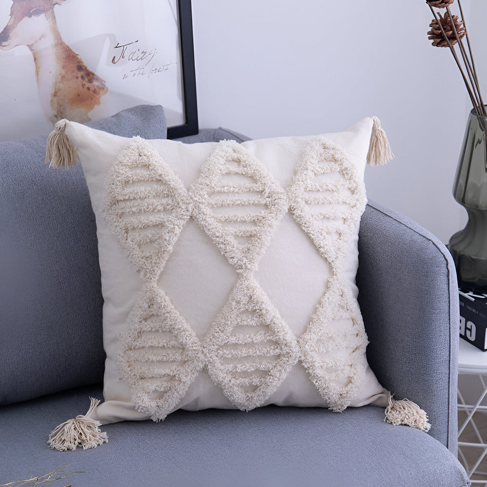 Boho Chic Kuddöverdrag – Ibiza Inspirerad Inredning med Det Lilla Extra
