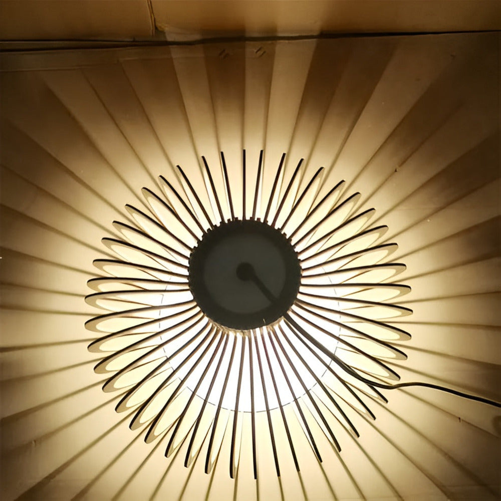 CageGlitz Taklampa - Vintageinspirerad Taklampa i Trä