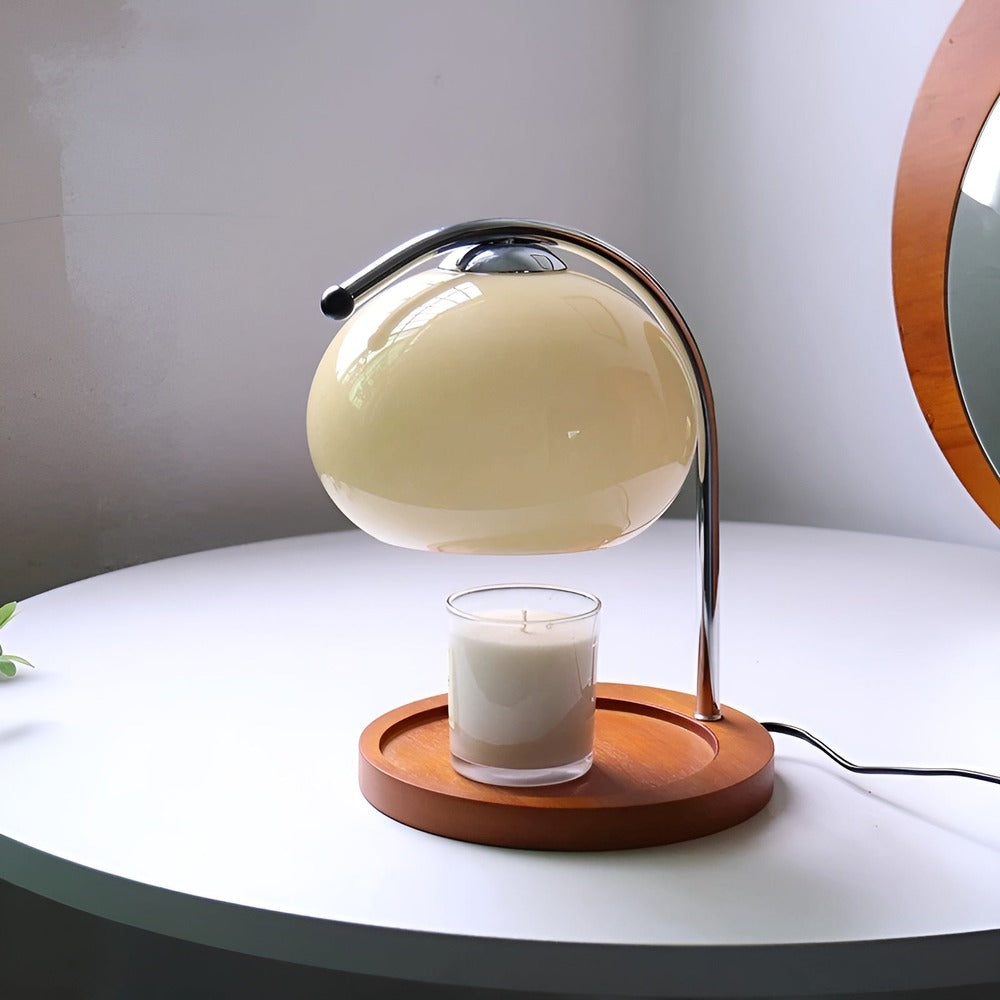 CandleGleam - Dimbar Ljusvärmare i Metall och Glas med Retrocharm