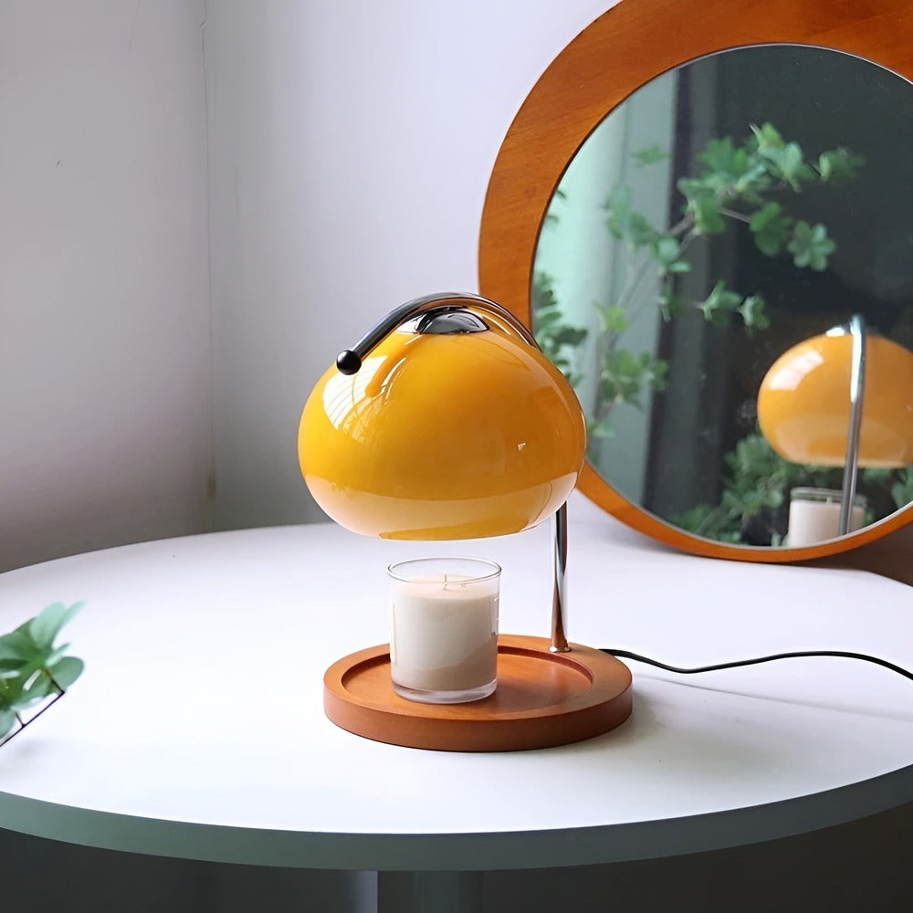CandleGleam - Dimbar Ljusvärmare i Metall och Glas med Retrocharm