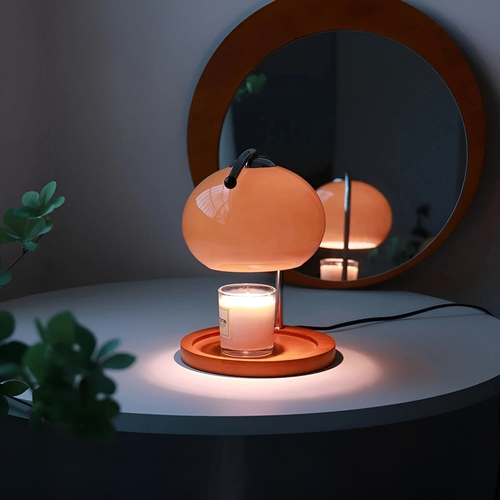 CandleGleam - Dimbar Ljusvärmare i Metall och Glas med Retrocharm