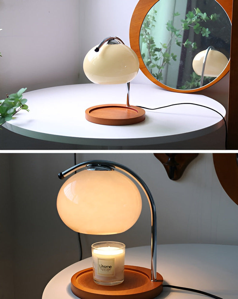 CandleGleam - Dimbar Ljusvärmare i Metall och Glas med Retrocharm