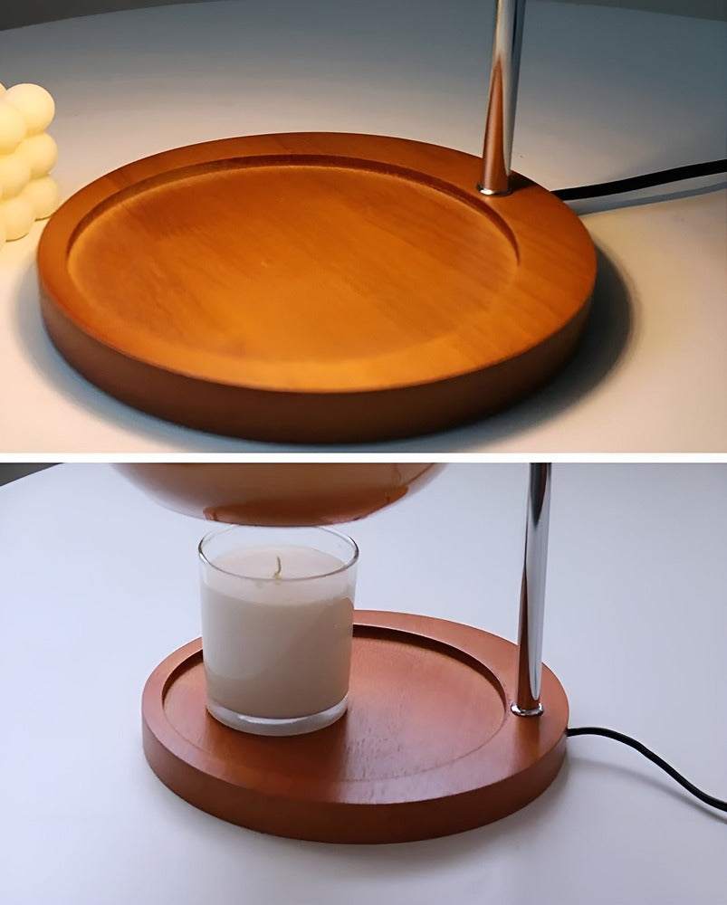 CandleGleam - Dimbar Ljusvärmare i Metall och Glas med Retrocharm