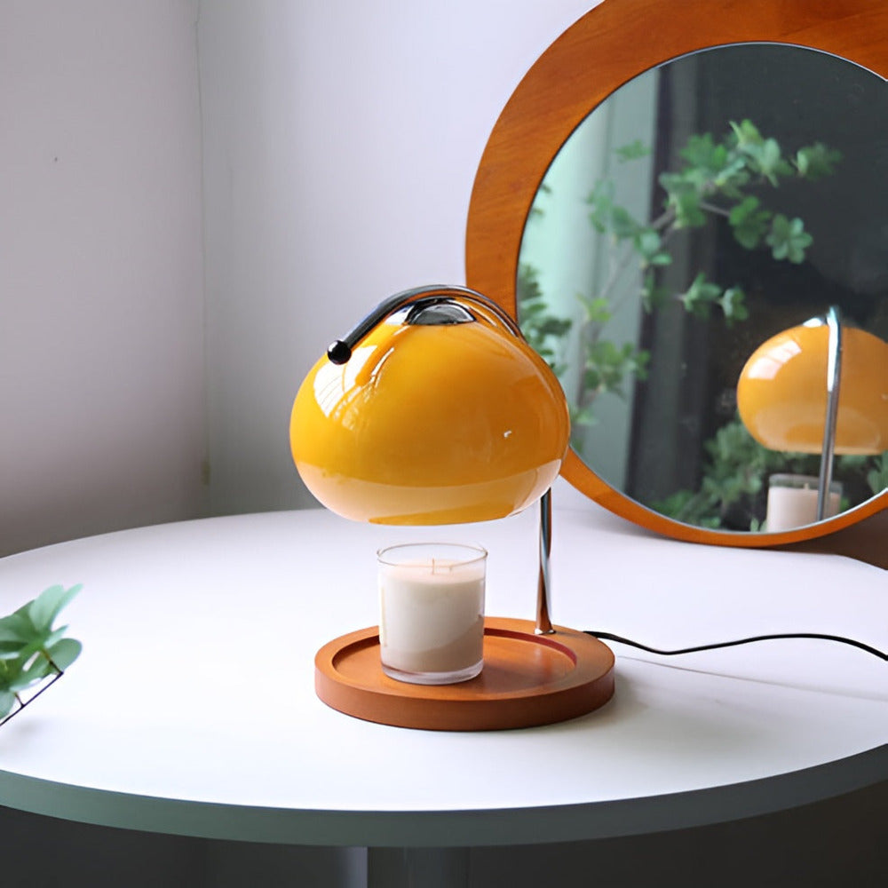 CandleGleam - Dimbar Ljusvärmare i Metall och Glas med Retrocharm