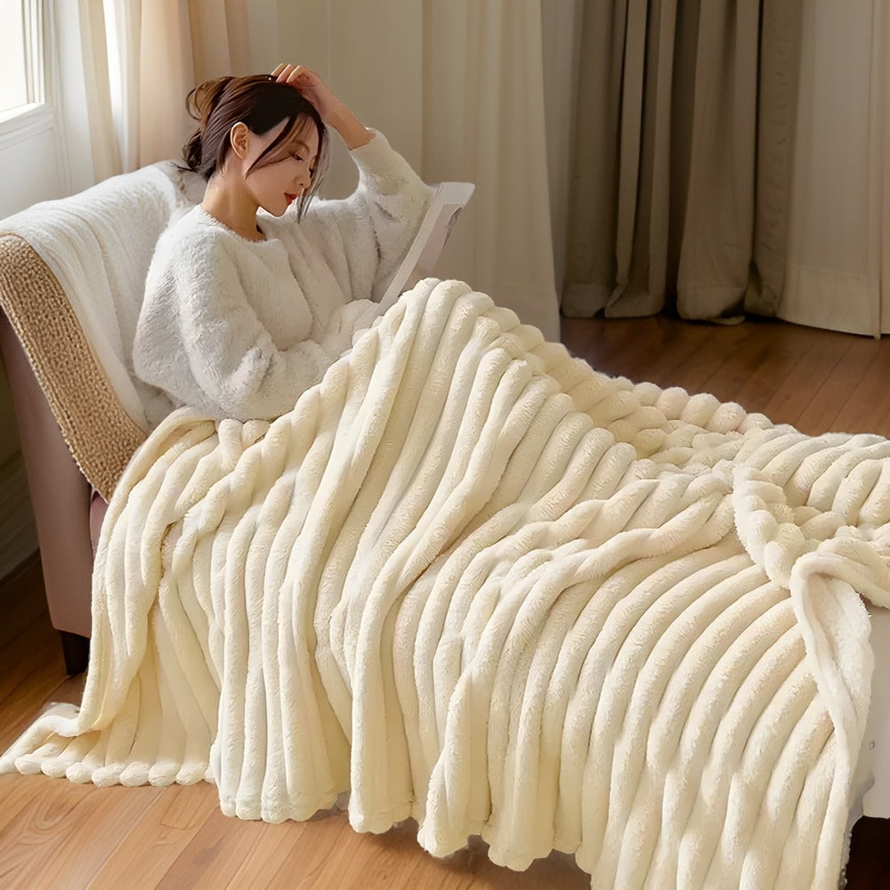 CozyBlanket - Lyxig Plyschfleecefilt för Soffan - Mjuk, Varm och Mysig filt för Soffan och Vardagsrummet