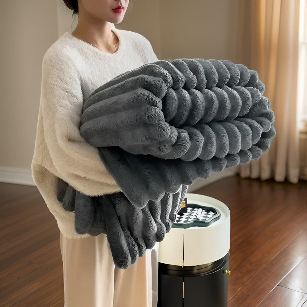 CozyBlanket - Lyxig Plyschfleecefilt för Soffan - Mjuk, Varm och Mysig filt för Soffan och Vardagsrummet